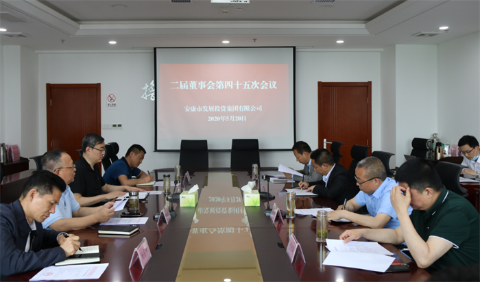 市发投集团召开二届董事会四十五次会议