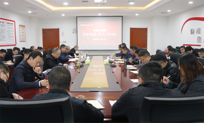 市发投集团党委召开2020年第11次理论 中心组（扩大）学习会