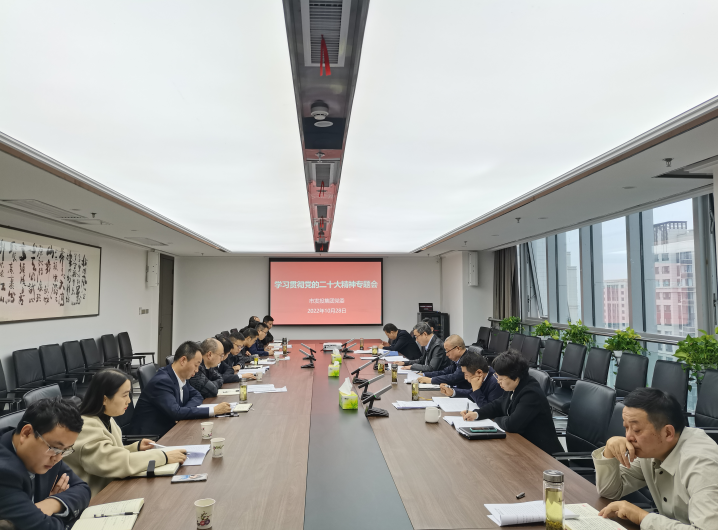 市发投集团召开党委（扩大）会议 专题学习贯彻党的二十大精神